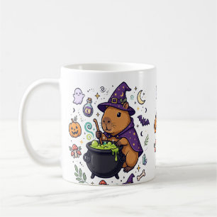 Capybara Heks Ketel Halloween Kunst Koffiemok