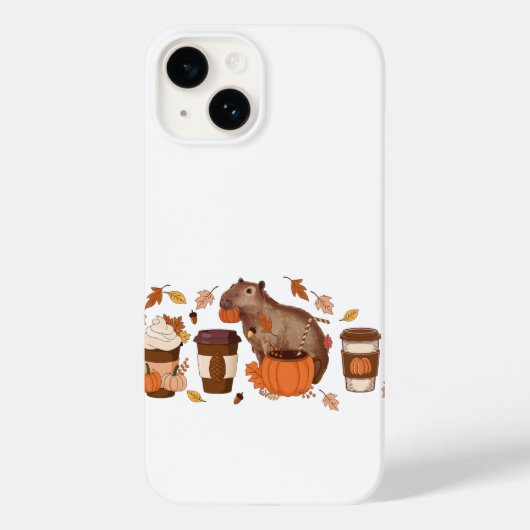 Capybara Herfst telefoonhoesje Case-Mate iPhone Case (Achterkant)