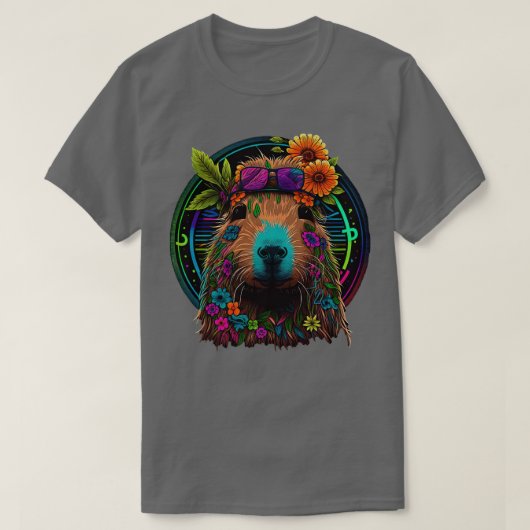 Capybara Hippie 5 T-shirt (Design voorkant)