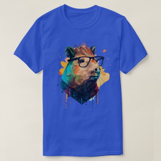 Capybara Hipster 2 T-shirt (Design voorkant)
