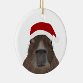 Capybara Holiday Keramisch Ornament (Rechts)