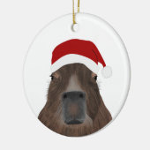 Capybara Holiday Keramisch Ornament (Links)