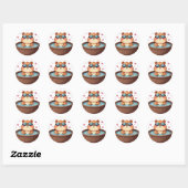 Capybara Hottub Ontspanning Chill Vibes Grappige A Ronde Sticker (Vel)