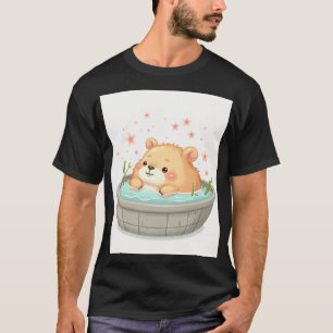 Capybara Hottub Ontspanning Chille Sfeer Spa Dag C T-shirt