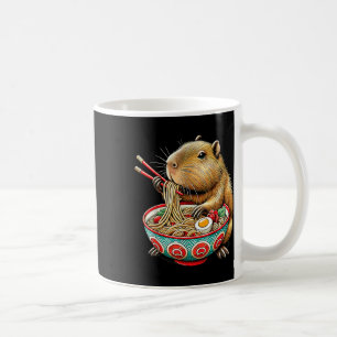 Capybara houdt van noedels Capybara die Japanse ra Koffiemok