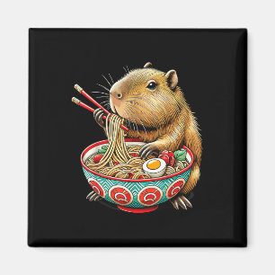Capybara houdt van noedels Capybara die Japanse ra Magneet