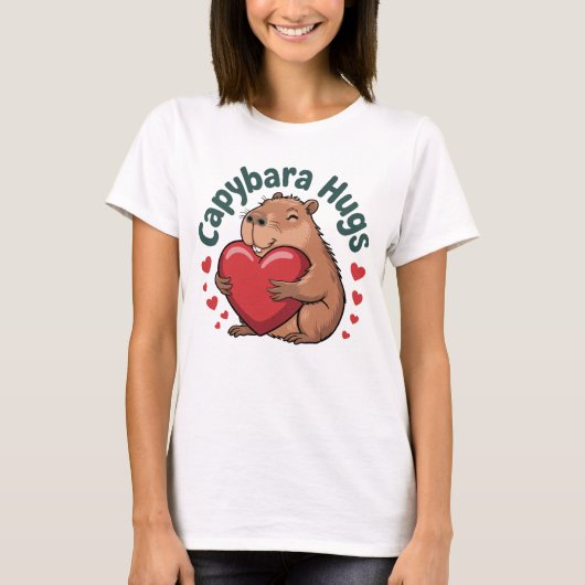 Capybara Hugs T-shirt (Voorkant)