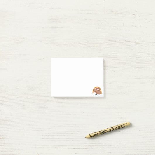 Capybara Huisdier Post-it® Notes (Op bureau)