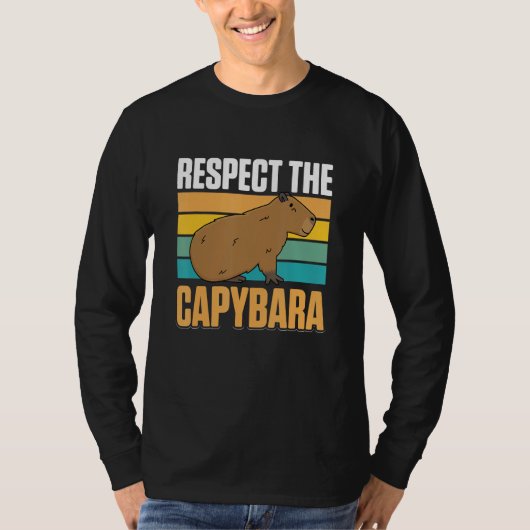 Capybara Huisdieren Respecteer de Capybara T-shirt (Voorkant)