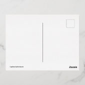 Capybara hydrochaeris folie feestdagen briefkaart (Achterkant)