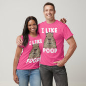 Capybara Ik hou van poepknaagdier Capybara T-shirt (Unisex)