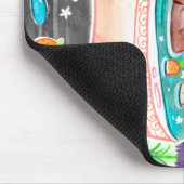 Capybara in Bath Tub met Sinaasappels Muismat (Hoek)