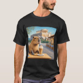 Capybara in de buurt van de Akropolis T-shirt (Voorkant)