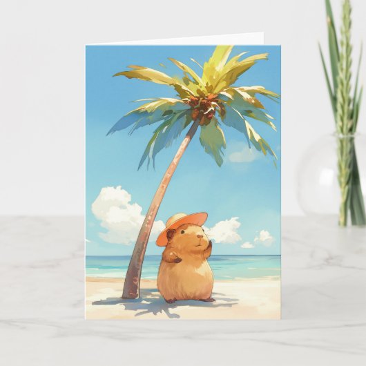 Capybara in de Tropen Kaart (Voorkant)