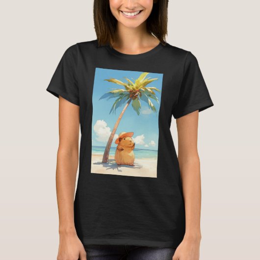 Capybara in de Tropen T-shirt (Voorkant)