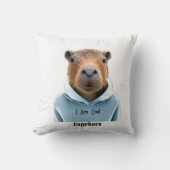 CAPYBARA in een hoodie Ik ben cool Kussen (Voorkant)