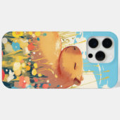 Capybara in een veld vol dromen Case-Mate iPhone case (Achterkant (horizontaal))