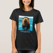 Capybara in het water T-shirt (Voorkant)