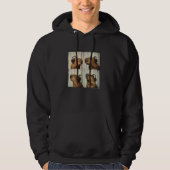 Capybara in hoofdtelefoon Schattigee Capy-minnaar  Hoodie (Voorkant)