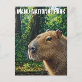 Capybara in Manu National Park Peru Briefkaart