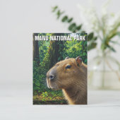 Capybara in Nationaal Park Manu Peru Briefkaart (Staand voorkant)