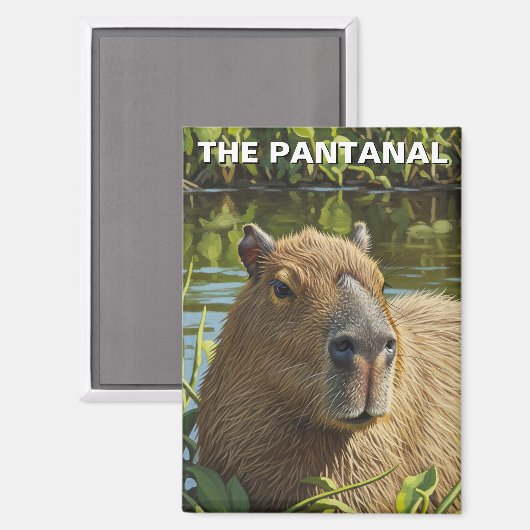 Capybara in The Pantanal Magneet (Voorkant / Achterkant)