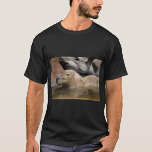 Capybara in water t-shirt