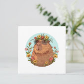 Capybara in zonnebril Zomertijd Kaart (Staand voorkant)