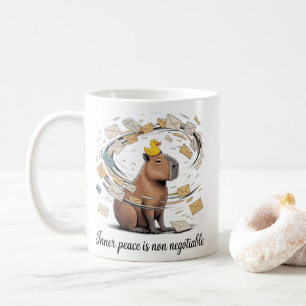 Capybara Innerlijke Vrede Mok - Grappige Kantoor K