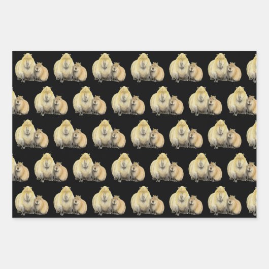 Capybara Inpakpapier Vel (Voorkant 2)