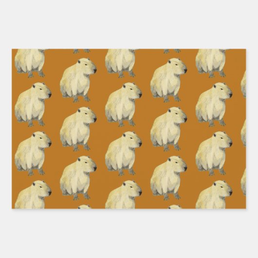 Capybara Inpakpapier Vel (Voorkant)