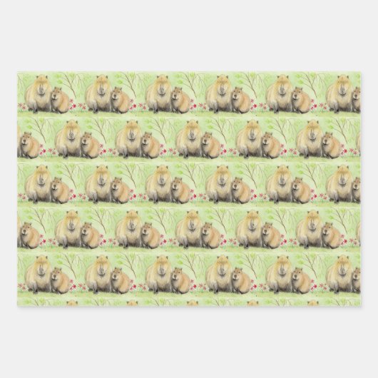 Capybara Inpakpapier Vel (Voorkant)