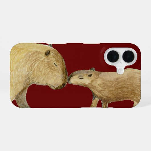Capybara iPhone 16 Hoesje (Achterkant horizontaal)