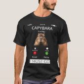 Capybara Is Calling Capybara Rodent Animal Funny T-shirt (Voorkant)