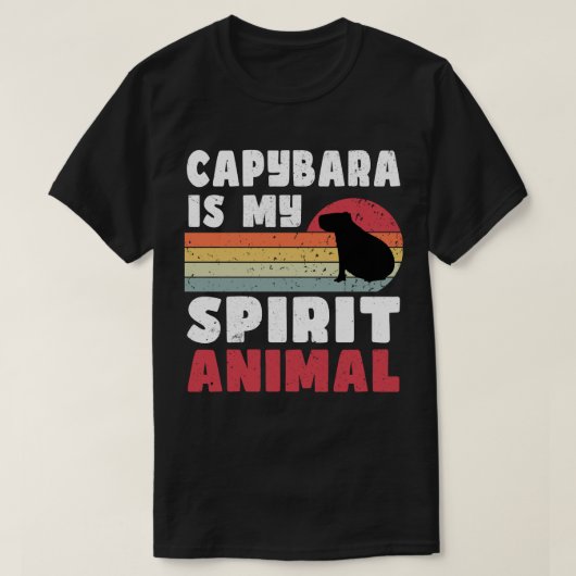 Capybara is mijn Spirit Animal T-shirt (Design voorkant)