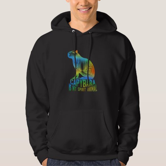 Capybara is mijn spirituele dier unieke Capybara Hoodie (Voorkant)