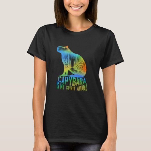 Capybara is mijn spirituele dier unieke Capybara T-shirt (Voorkant)