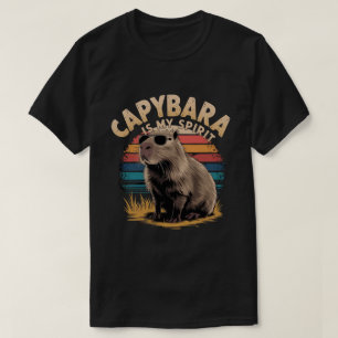 Capybara is mijn spirituele shirt, dierenvriend t-shirt