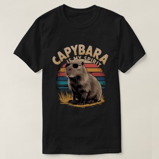 Capybara is mijn spirituele shirt, dierenvriend t-shirt (Design voorkant)