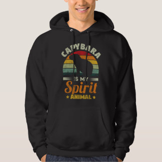 Capybara Is My Spirit Animal   Capybara Rodent Hoodie