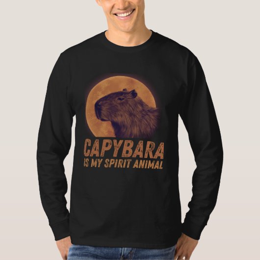Capybara Is My Spirit Animal Capybara T-shirt (Voorkant)