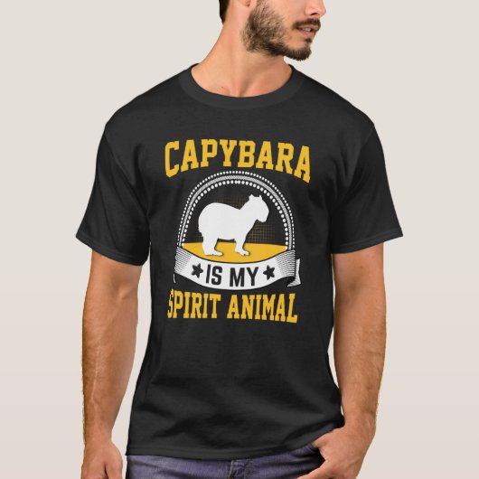 Capybara Is My Spirit Animal T-shirt (Voorkant)