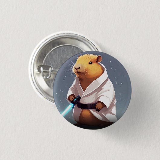 Capybara J Ronde Button 3,2 Cm (Voorkant /achterkant)