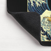 Capybara Japanese Kanagawa Wave Funny Surf Animal Muismat (Hoek)