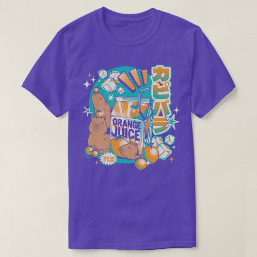 Capybara Japans Sinaasappel Juice door Tobe Fonsec T-shirt (Design voorkant)