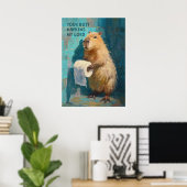 Capybara Je Billendoekjes Poster (Thuiskantoor)
