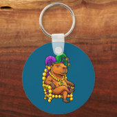 Capybara Jester 67 Zes Zeven Design Sleutelhanger (Voorkant)