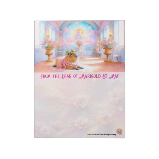 Capybara Jesus Notepad Notitieblok (Linkerzijde)