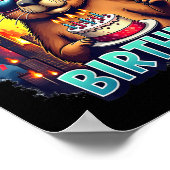 Capybara Kaiju Verjaardagsfeest Japan Monster Capy Poster (Hoek)