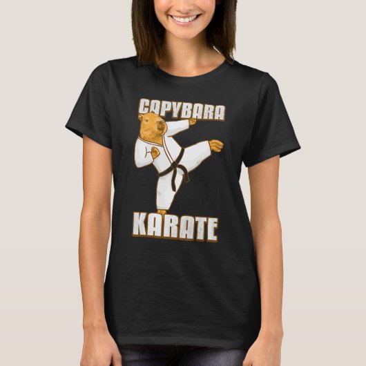Capybara Karate Gi T-shirt (Voorkant)